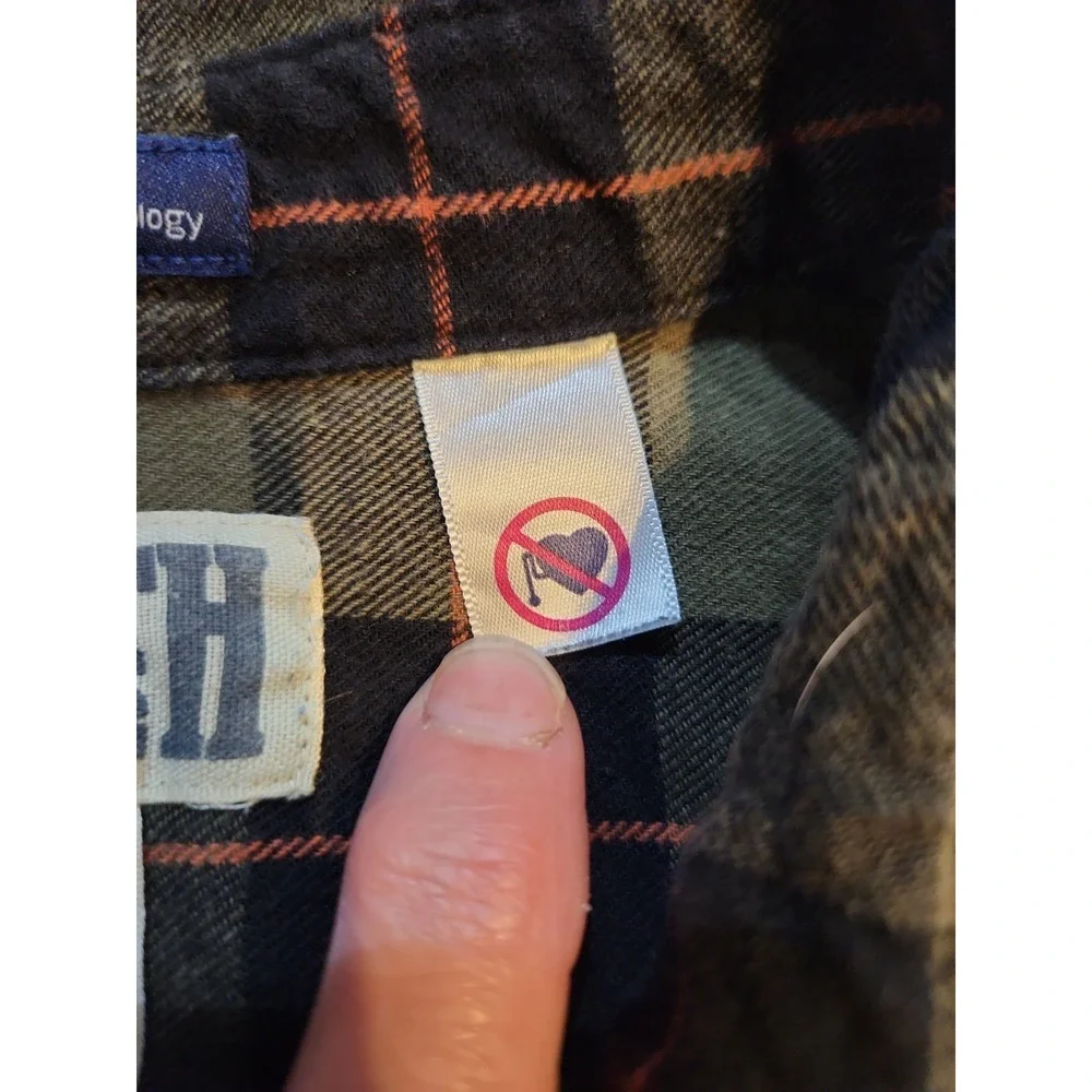 Deluth‎ Trading Co MagnaReady Flannel Shirt Mens XL Olive Plaid Magnetic Closure